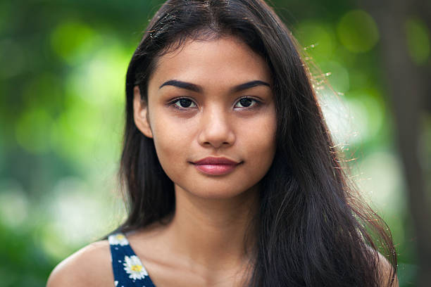 Close up portrait of a young beautiful woman.